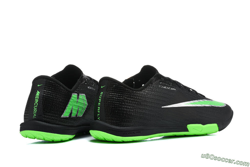 Nike Air Zoom Mercurial Superfly 11 Elite IC Indoor & Futsal Soccer Shoes - Black/Black/Electric Green 9