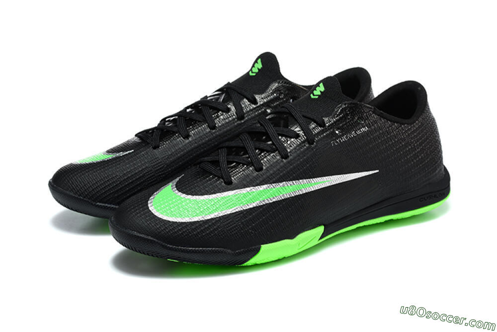 Nike Air Zoom Mercurial Superfly 11 Elite IC Indoor & Futsal Soccer Shoes - Black/Black/Electric Green 5