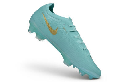 Nike Air Zoom Mercurial Vapor 17 Elite FG Firm Ground Soccer Cleats - Turquoise/Tropical Teal/Metallic Gold