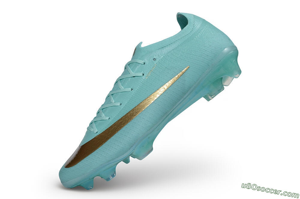 Nike Air Zoom Mercurial Vapor 17 Elite FG Firm Ground Soccer Cleats - Turquoise/Tropical Teal/Metallic Gold 5
