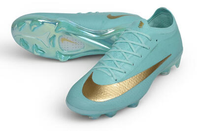 Nike Air Zoom Mercurial Vapor 17 Elite FG Firm Ground Soccer Cleats - Turquoise/Tropical Teal/Metallic Gold