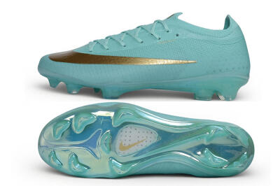 Nike Air Zoom Mercurial Vapor 17 Elite FG Firm Ground Soccer Cleats - Turquoise/Tropical Teal/Metallic Gold