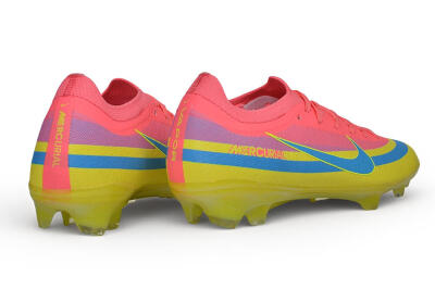 Nike Air Zoom Mercurial Vapor 17 Elite FG Firm Ground Soccer Cleats - Yellow/Sunset Pink/Electric Blue