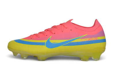 Nike Air Zoom Mercurial Vapor 17 Elite FG Firm Ground Soccer Cleats - Yellow/Sunset Pink/Electric Blue
