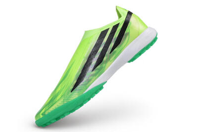 Adidas F50 Hyperfast Elite Laceless TF Artificial Turf Soccer Shoes - Green/Solar Green/Core Black
