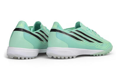 Adidas F50 Hyperfast League TF Artificial Turf Soccer Shoes - Green/Mint Green/Black