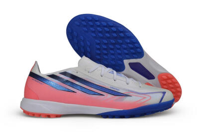 Adidas F50 Hyperfast League TF Artificial Turf Soccer Shoes - White/Cloud White/Lucid Pink