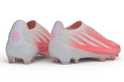 Adidas F50 Hyperfast Elite Laceless FG Firm Ground Soccer Cleats - Pink/Sunset Pink/Iridescent White