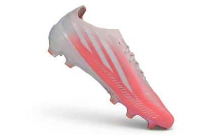 Adidas F50 Hyperfast Elite Laceless FG Firm Ground Soccer Cleats - Pink/Sunset Pink/Iridescent White