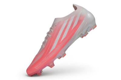 Adidas F50 Hyperfast Elite Laceless FG Firm Ground Soccer Cleats - Pink/Sunset Pink/Iridescent White