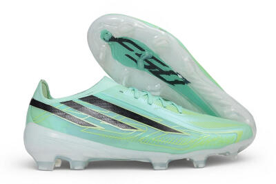 Adidas F50 Hyperfast Elite Laceless FG Firm Ground Soccer Cleats - Green/Mint Glow/Core Black