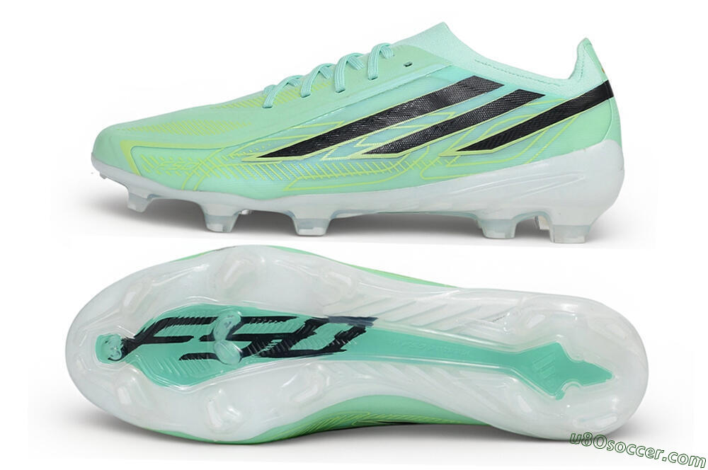 Adidas F50 Hyperfast Elite Laceless FG Firm Ground Soccer Cleats - Green/Mint Glow/Core Black 0