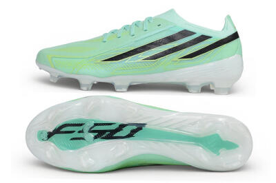 Adidas F50 Hyperfast Elite Laceless FG Firm Ground Soccer Cleats - Green/Mint Glow/Core Black