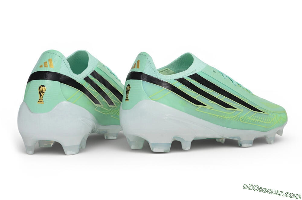 Adidas F50 Hyperfast Elite Laceless FG Firm Ground Soccer Cleats - Green/Mint Glow/Core Black 6