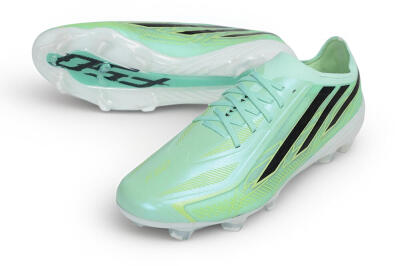 Adidas F50 Hyperfast Elite Laceless FG Firm Ground Soccer Cleats - Green/Mint Glow/Core Black