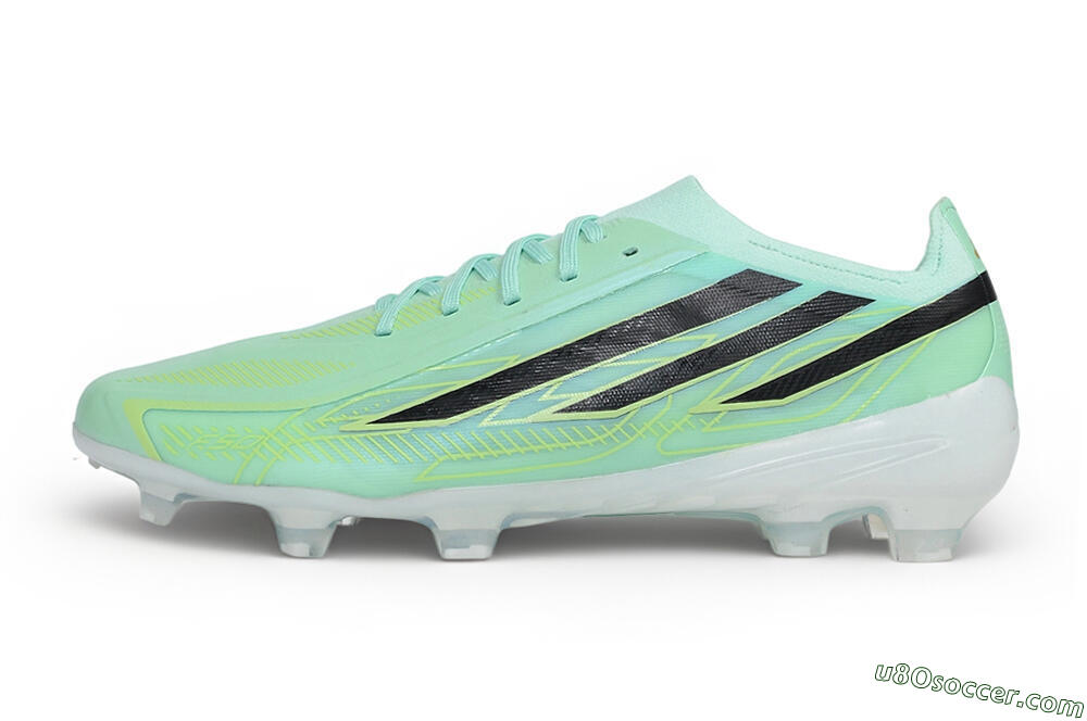 Adidas F50 Hyperfast Elite Laceless FG Firm Ground Soccer Cleats - Green/Mint Glow/Core Black 2