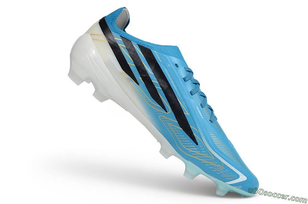 Adidas F50 Hyperfast Elite Laceless FG Firm Ground Soccer Cleats - Blue/Clear Blue/Core Black 4