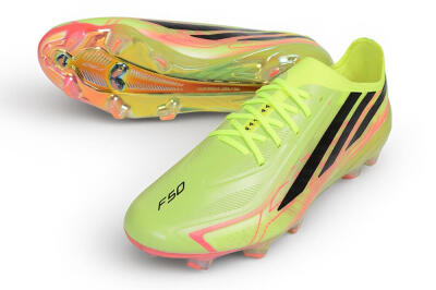 Adidas F50 Hyperfast Elite Laceless FG Firm Ground Soccer Cleats - Yellow/Solar Yellow/Black