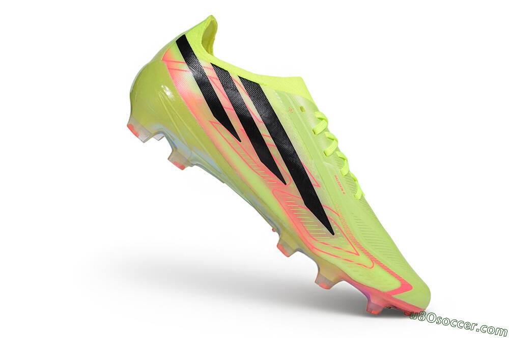Adidas F50 Hyperfast Elite Laceless FG Firm Ground Soccer Cleats - Yellow/Solar Yellow/Black 4