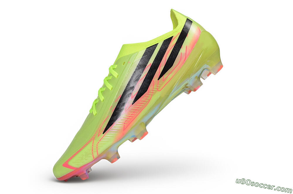 Adidas F50 Hyperfast Elite Laceless FG Firm Ground Soccer Cleats - Yellow/Solar Yellow/Black 5