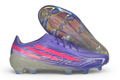 Adidas F50 Hyperfast Elite Laceless FG Firm Ground Soccer Cleats - Purple/Lucid Purple/Lucid Pink