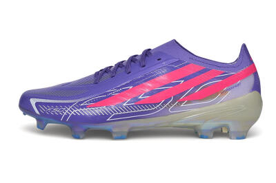 Adidas F50 Hyperfast Elite Laceless FG Firm Ground Soccer Cleats - Purple/Lucid Purple/Lucid Pink