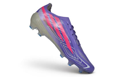 Adidas F50 Hyperfast Elite Laceless FG Firm Ground Soccer Cleats - Purple/Lucid Purple/Lucid Pink