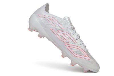 Adidas F50 Hyperfast Evo FG Firm Ground Soccer Cleats - White/Cloud White/Solar Red