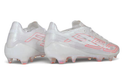 Adidas F50 Hyperfast Evo FG Firm Ground Soccer Cleats - White/Cloud White/Solar Red