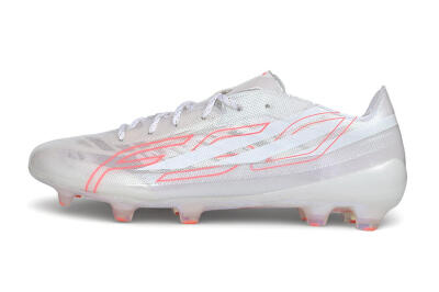 Adidas F50 Hyperfast Evo FG Firm Ground Soccer Cleats - White/Cloud White/Solar Red