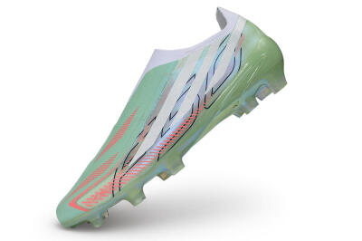 Adidas F50 Hyperfast Elite Laceless FG Firm Ground Soccer Cleats - Green/Mint/Iridescent