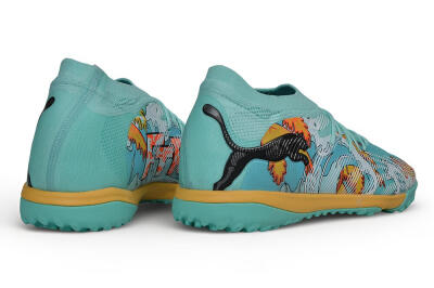 Puma Future 9 Ultimate TF Artificial Turf Soccer Shoes - Turquoise/Island Paradise/Golden Hour
