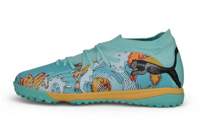 Puma Future 9 Ultimate TF Artificial Turf Soccer Shoes - Turquoise/Island Paradise/Golden Hour