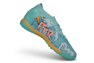 Puma Future 9 Ultimate TF Artificial Turf Soccer Shoes - Turquoise/Island Paradise/Golden Hour