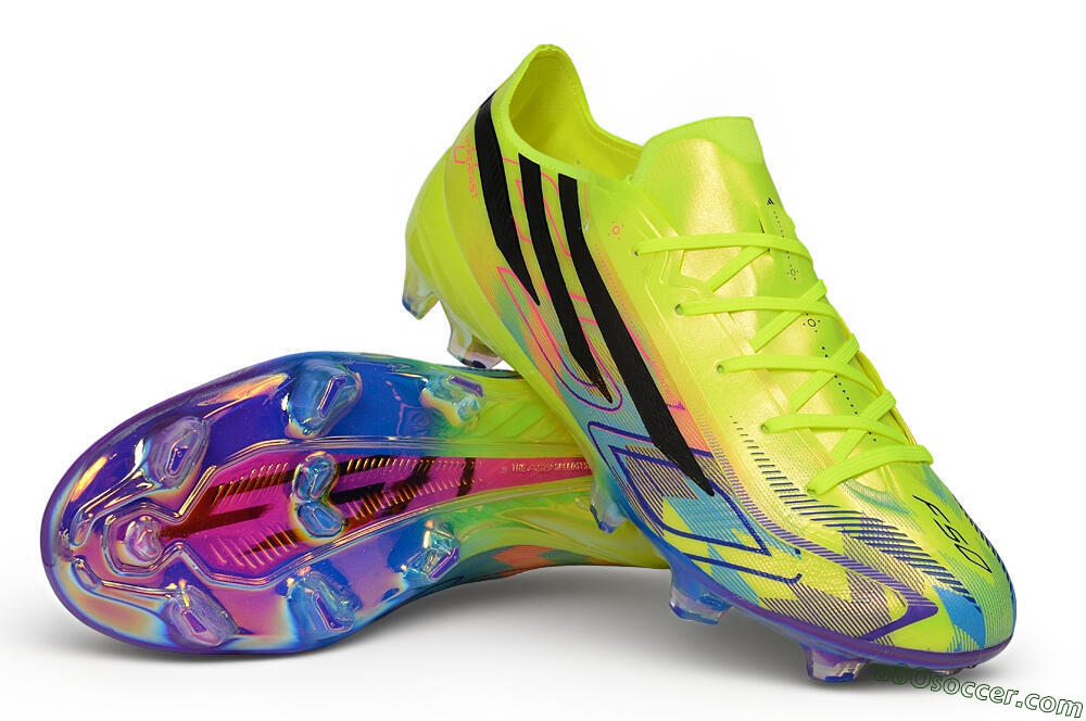 Adidas F50 Hyperfast Elite FG Firm Ground Soccer Cleats - Yellow/Solar Yellow/Lucid Lemon 3