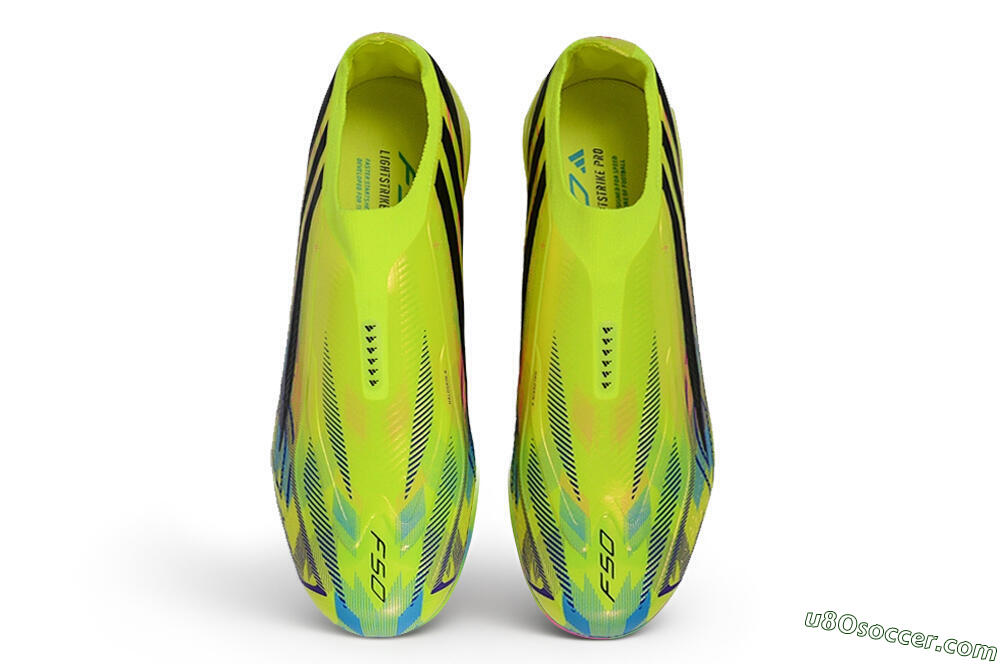 Adidas F50 Hyperfast Elite FG Firm Ground Soccer Cleats - Yellow/Solar Yellow/Black 4