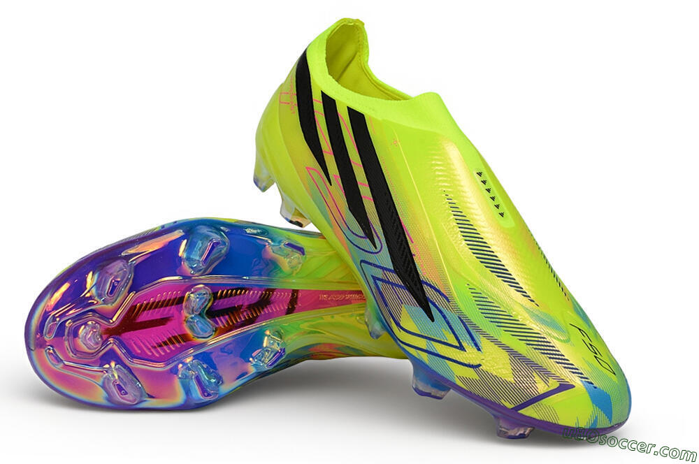 Adidas F50 Hyperfast Elite FG Firm Ground Soccer Cleats - Yellow/Solar Yellow/Black 3