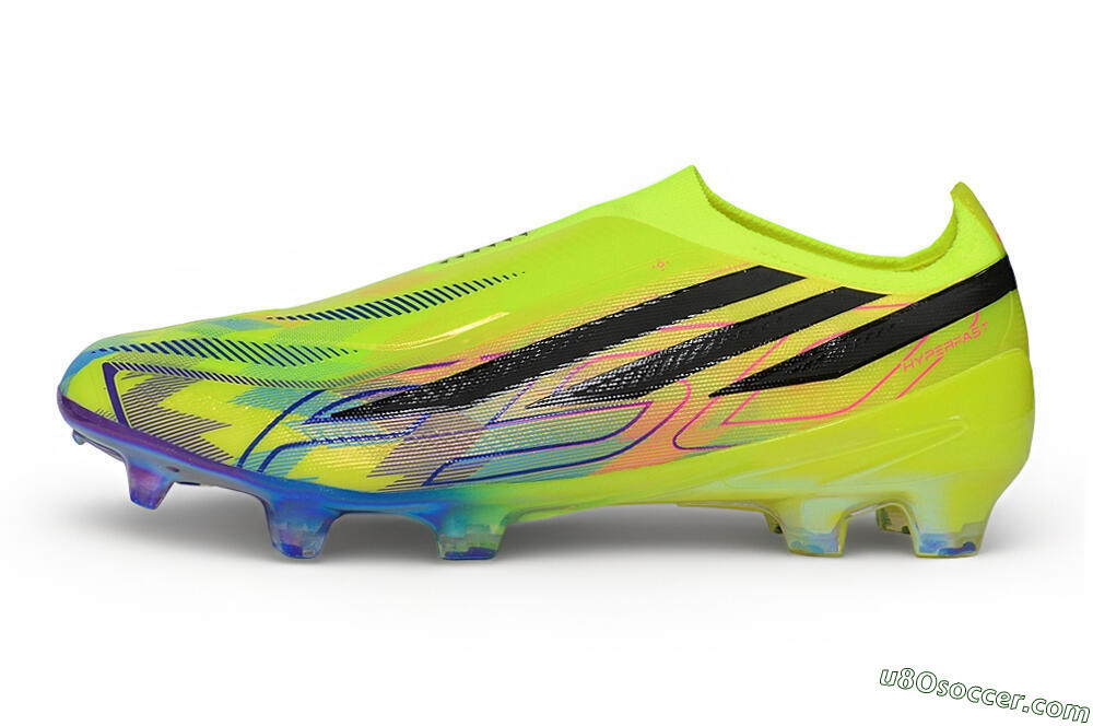 Adidas F50 Hyperfast Elite FG Firm Ground Soccer Cleats - Yellow/Solar Yellow/Black 2