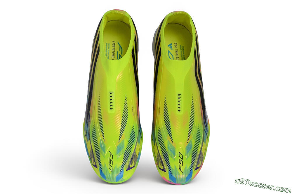 Adidas F50 Hyperfast Elite Laceless TF Artificial Turf Soccer Shoes - Yellow/Solar Yellow/Core Black 4