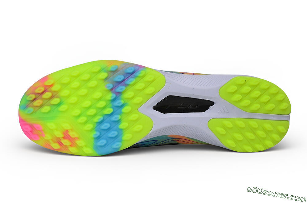Adidas F50 Hyperfast Elite Laceless TF Artificial Turf Soccer Shoes - Yellow/Solar Yellow/Core Black 6