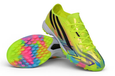 Adidas F50 Hyperfast Pro TF Artificial Turf Soccer Shoes - Yellow/Solar Yellow/Lucid Blue