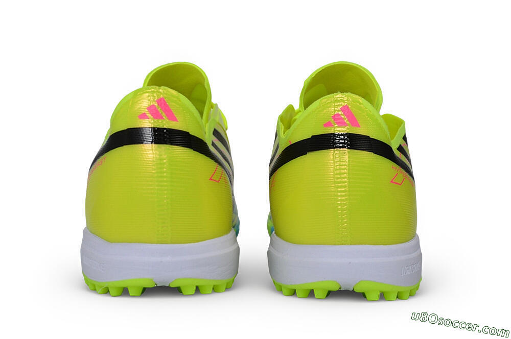 Adidas F50 Hyperfast Pro TF Artificial Turf Soccer Shoes - Yellow/Solar Yellow/Lucid Blue 5