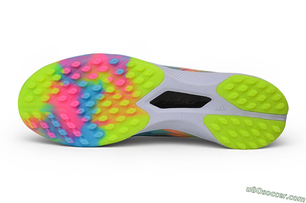 Adidas F50 Hyperfast Pro TF Artificial Turf Soccer Shoes - Yellow/Solar Yellow/Lucid Blue 6