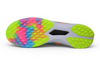 Adidas F50 Hyperfast Pro TF Artificial Turf Soccer Shoes - Yellow/Solar Yellow/Lucid Blue