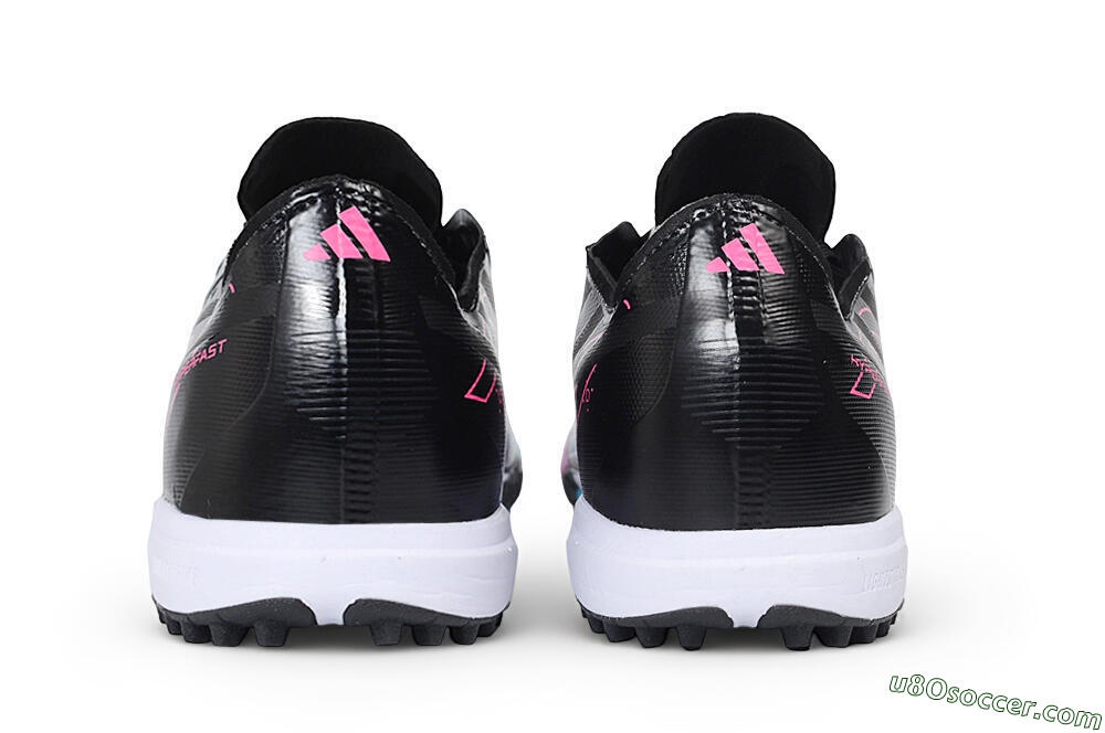 Adidas F50 Hyperfast Pro TF Artificial Turf Soccer Shoes - Black/Electric Blue/Vivid Pink 5