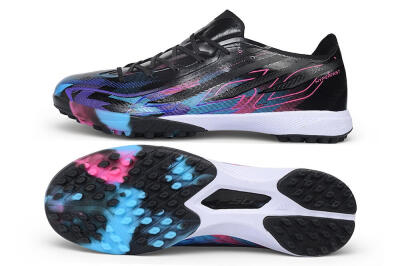 Adidas F50 Hyperfast Pro TF Artificial Turf Soccer Shoes - Black/Electric Blue/Vivid Pink