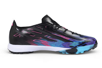 Adidas F50 Hyperfast Pro TF Artificial Turf Soccer Shoes - Black/Electric Blue/Vivid Pink
