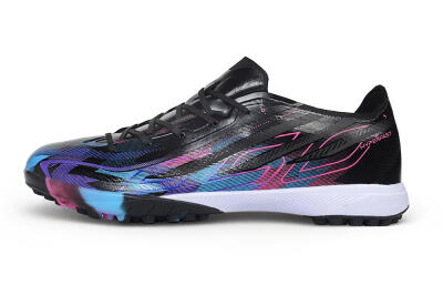 Adidas F50 Hyperfast Pro TF Artificial Turf Soccer Shoes - Black/Electric Blue/Vivid Pink