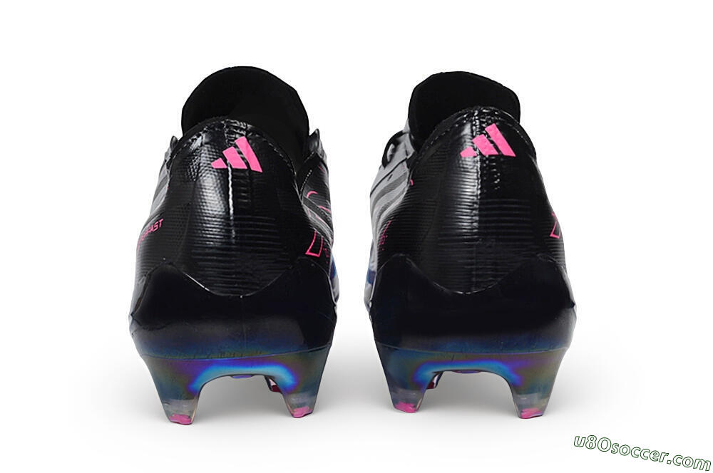Adidas F50 Hyperfast Elite FG Firm Ground Soccer Cleats - Black/Electric Blue/Hyper Pink 5