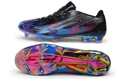 Adidas F50 Hyperfast Elite FG Firm Ground Soccer Cleats - Black/Electric Blue/Hyper Pink